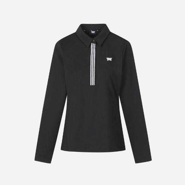 ❤PXG 여성 베이직 칼라 롱슬리브 티셔츠 - gol1560x