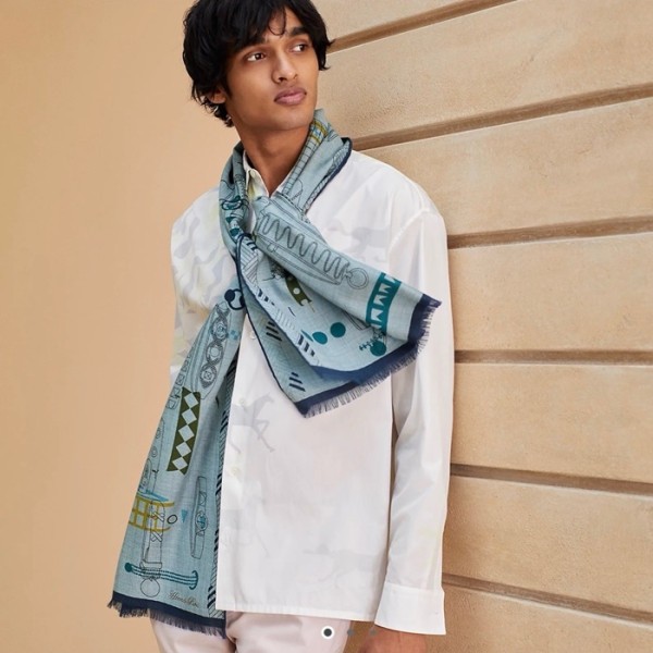 ❤에르메스 남성 실크 머플러 - Hermes Mens Silk Muffler - acc4205x