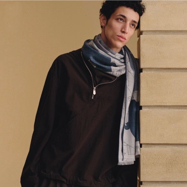 ❤에르메스 남성 실크 머플러 - Hermes Mens Silk Muffler - acc4207x