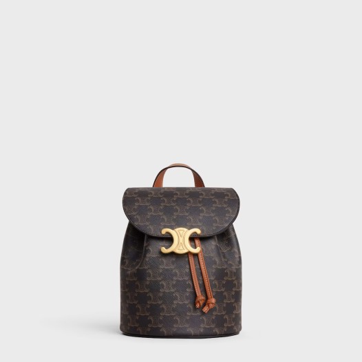 ❤ 셀린느 여성 보니 백팩 트리옹프 캔버스 & 카프스킨 - Celine Womens Bonnie Backpack - ceb5036x