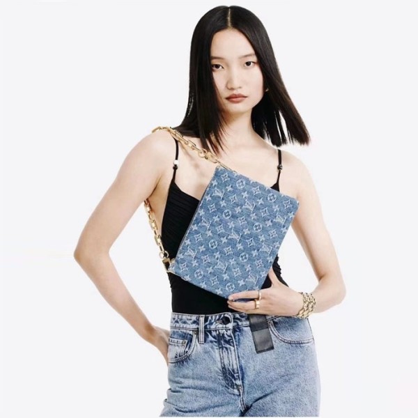❤루이비통 여성 쿠상 모노그램 PM - Louis vuitton Womens Coussin Blue Denim PM - lvb5045x