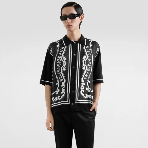 ❤돌체앤가바나 남성 반팔 셔츠 - Dolce&Gabbana Mens Short-sleeved Shirts - doc5454x