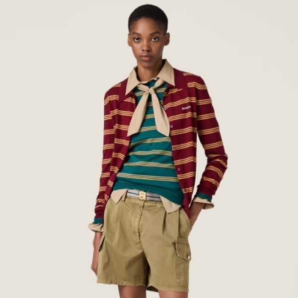 ❤미우미우 여성 폴로 가디건 - Miumiu Womens Polo Cardigan - muc5517x