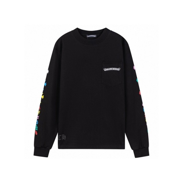 ❤크롬하츠 남성 라운드 긴팔티 - Chrome Hearts Mens Round Tshirt - chc5545x