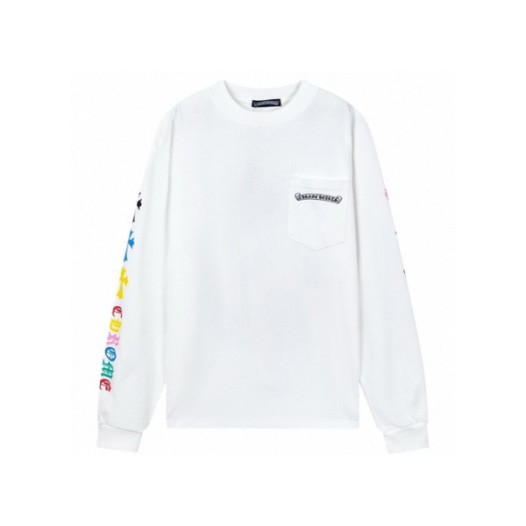 ❤크롬하츠 남성 라운드 긴팔티 - Chrome Hearts Mens Round Tshirt - chc5546x