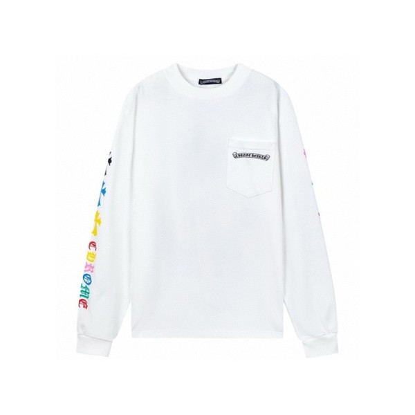 ❤크롬하츠 남성 라운드 긴팔티 - Chrome Hearts Mens Round Tshirt - chc5546x