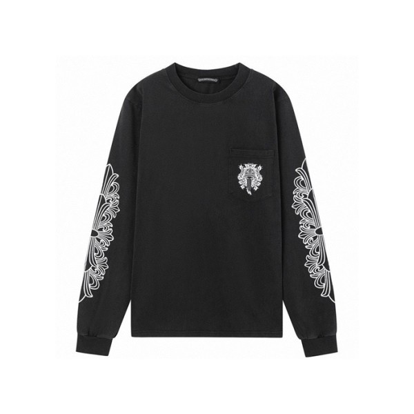 ❤크롬하츠 남성 라운드 긴팔티 - Chrome Hearts Mens Round Tshirt - chc5547x