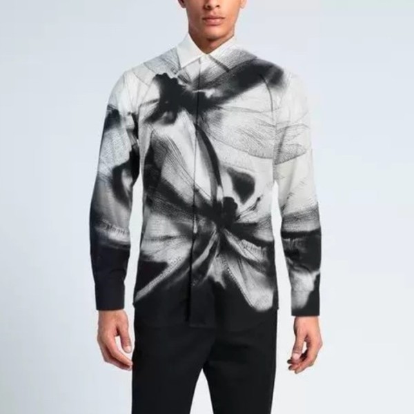 ❤알렉산더 맥퀸 남성 블랙 셔츠 - Alexander McQueen Mens Dress Shirts - alc5656x
