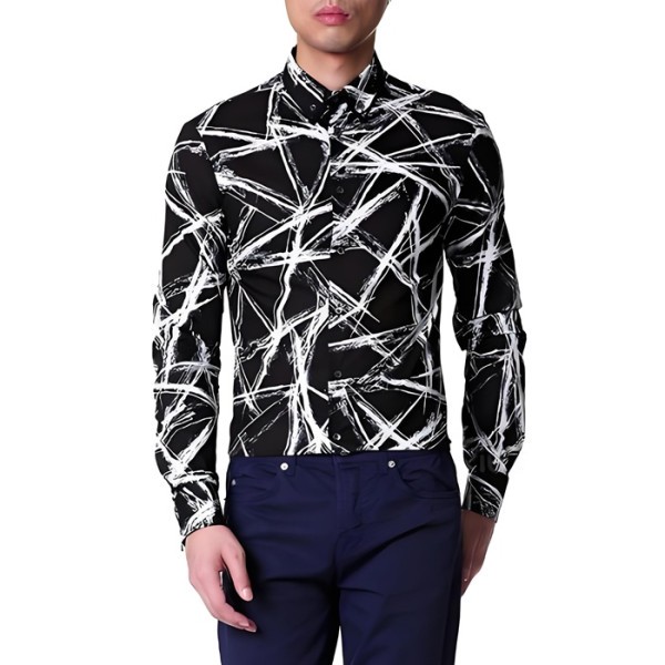 ❤알렉산더 맥퀸 남성 블랙 셔츠 - Alexander McQueen Mens Dress Shirts - alc5657x