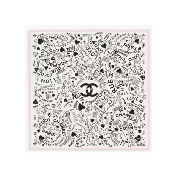 ❤샤넬 여성 그래피티 스카프 - Chanel Womens Graffiti Scarf - acc4456x