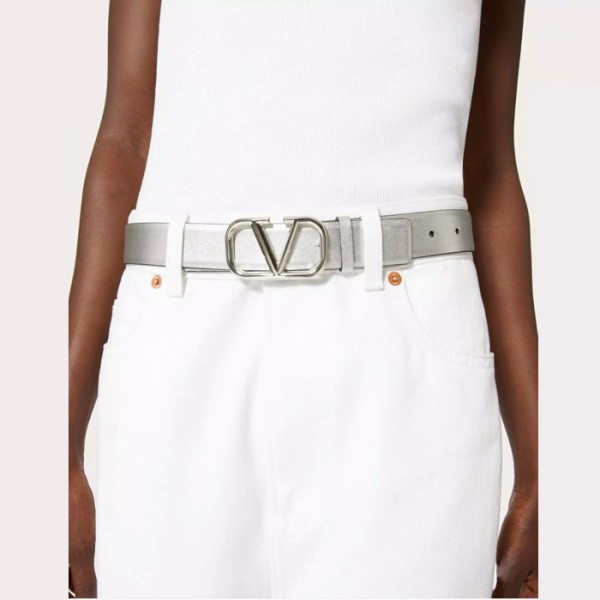 ❤발렌티노 여성 브이 로고 벨트 - Valentino Womens Vlogo Signature Belt - bel158x