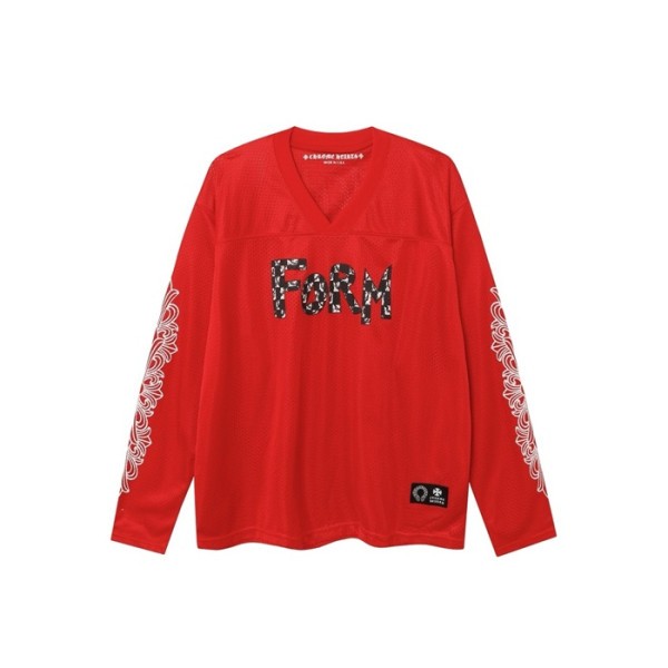 ❤크롬하츠 남성 브이넥 긴팔티 - Chrome Hearts Mens V-neck Tshirt - chc6057x