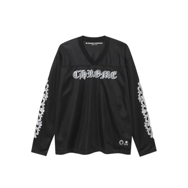 ❤크롬하츠 남성 브이넥 긴팔티 - Chrome Hearts Mens V-neck Tshirt - chc6058x