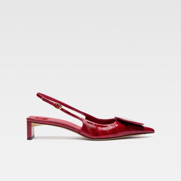 ❤자크뮈스 여성 로우 두엘로 슬링백 - Jacquemus Womens The low Duelo Slingbacks - jas5629x