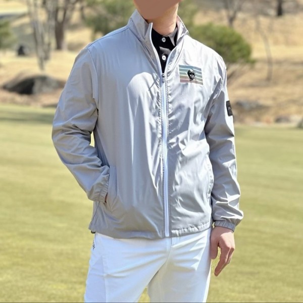 ❤[AMAZINGCRE] 어메이징크리 남성 아이언헤드 백로고 윈드 자켓 - gol1607x