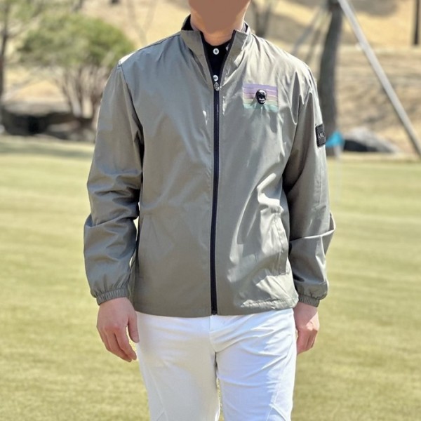 ❤[AMAZINGCRE] 어메이징크리 남성 아이언헤드 백로고 윈드 자켓 - gol1608x