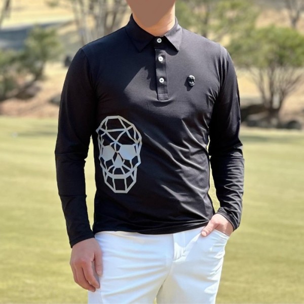 ❤[Amazing Cre] 어메이징크리 남성 스컬 롱슬리브 티셔츠 - gol1611x