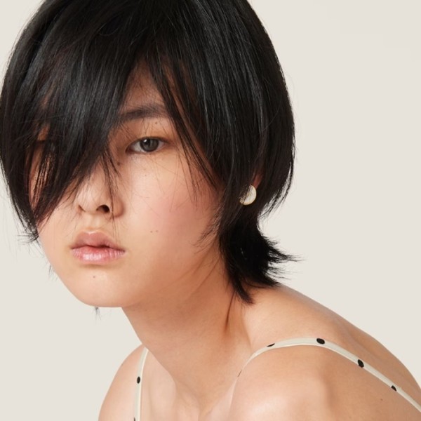 ❤미우미우 여성 에나멜 메탈 귀걸이 - Miumiu Womens Enameled Metal Earrings - acc5377x