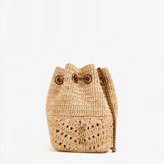 ❤입생로랑 여성 라피아 조 미니 버킷백 - Saint Laurent Womens Raffia Joe Mini Bag - ysb5467x