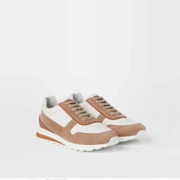 ❤브루넬로쿠치넬리 남성 펀칭 패널 스니커즈 - Brunello Cucinelli Mens Punching Panel Sneakers - brs5682x