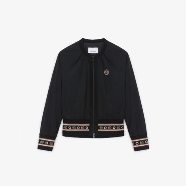 ❤[SOUTHCAPE] 사우스케이프 여성 모노그램 스트라이프 우븐 점퍼 - gol1637x