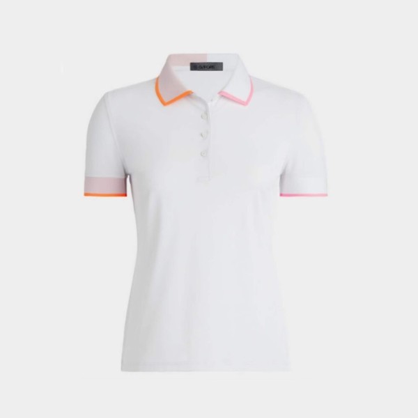 ❤[G/FORE] 지포어 여성 콘트라스트 테크 카라 티셔츠 - gol1650x