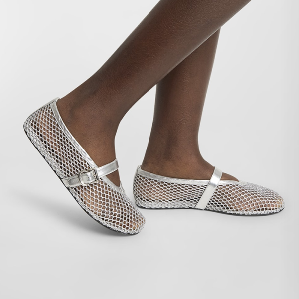 ❤알라이아 여성 루렉스 니트 발레 플랫 슈즈 - Alaia Womens Lurex Knit Flat Shoes - als5688x