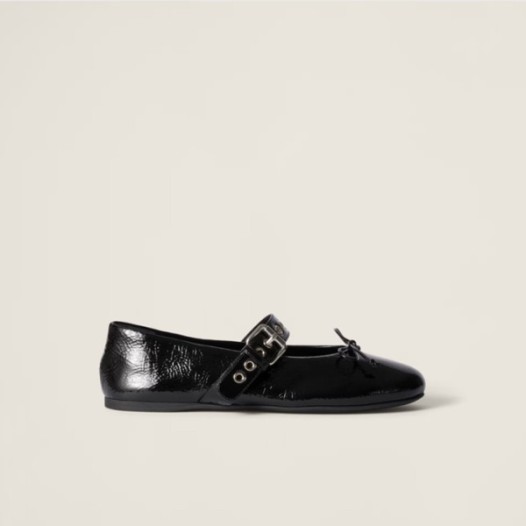 ❤미우미우 여성 나파 발레리나 - Miumiu Womens Nappa Ballerina Plats - mis5692x
