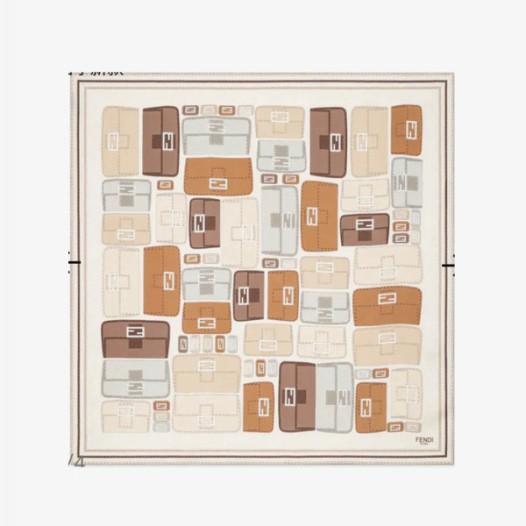 ❤펜디 여성 FF 스퀘어 스카프 - Fendi Womens FF Square Scarf - acc5438x