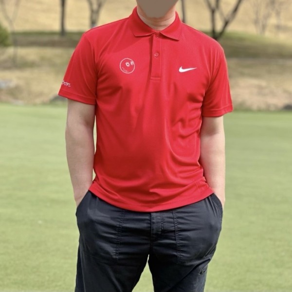 ❤[MALBON x NIKE] 말본  x 나이키 남성 드라이핏 카라넥 티셔츠 - gol1666x