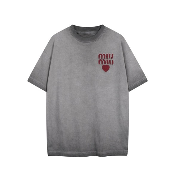 ❤미우미우 남/녀 라운드 반팔 티셔츠 - Miumiu Unisex Round Tshirt - mic6554x