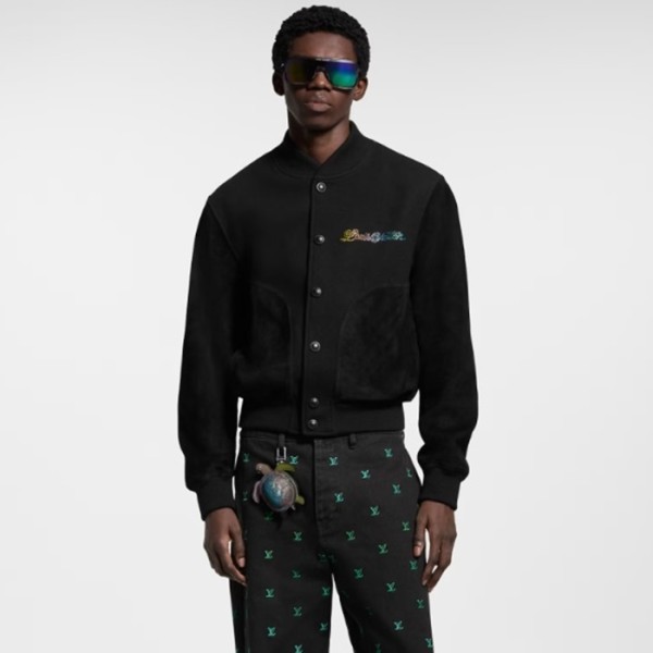 ❤루이비통 남성 레더 믹스 바시티 블루종 - Louis vuitton Mens Leather Mix Varsity Blouson - lvc6574x