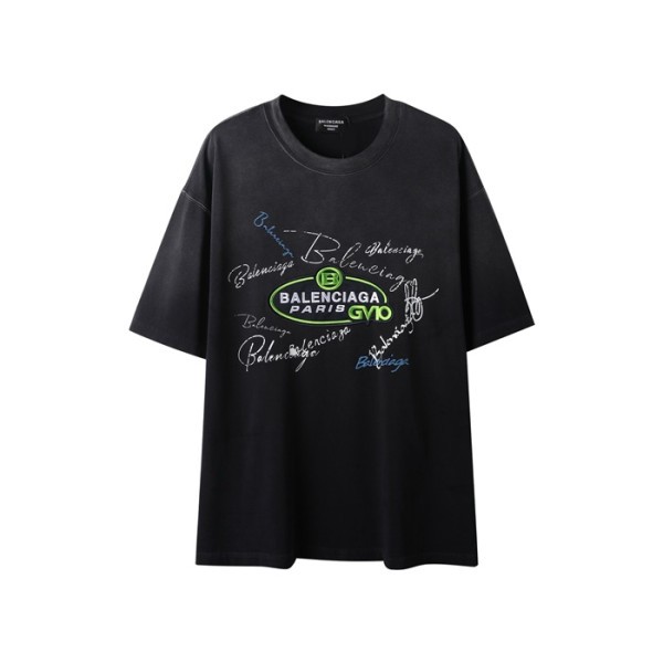 ❤발렌시아가 남성 라운드 반팔 티셔츠 - Balenciaga Mens Round Tshirt - bac6582x