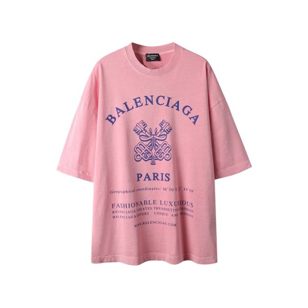 ❤발렌시아가 남성 라운드 반팔 티셔츠 - Balenciaga Mens Round Tshirt - bac6586x