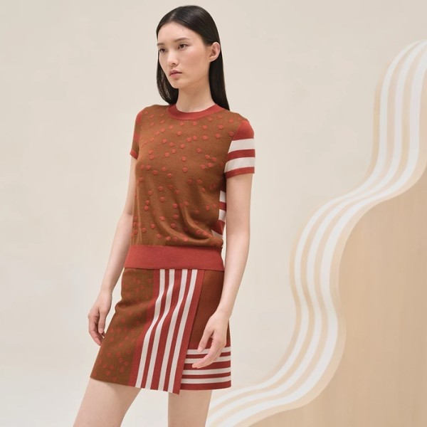 ❤에르메스 여성 크루넥 반팔티 - Hermes Womens Round Tshirt - hec6593x