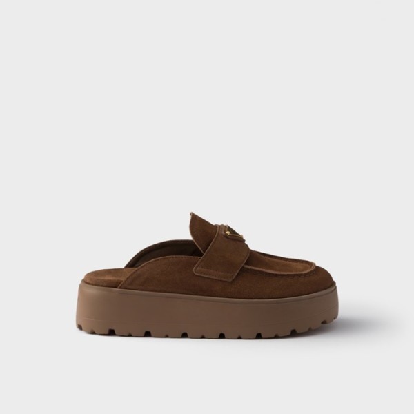 ❤프라다 여성 플랫폼 슬립온 뮬 - Prada Womens Platform Slip-On Mules - prs5700x