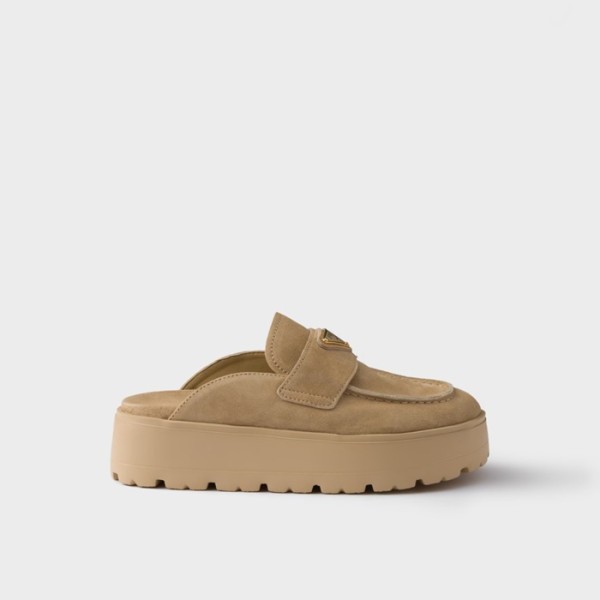 ❤프라다 여성 플랫폼 슬립온 뮬 - Prada Womens Platform Slip-On Mules - prs5701x
