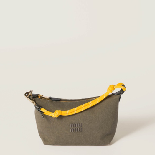 ★미우미우 여성 스피릿 개버딘 파우치 - Miumiu Womens Spirit Gabardine Pouch
