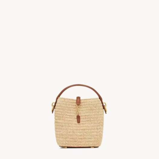 ❤입생로랑 여성 LE37 라피아 버킷백 - Saint Laurent Womens LE37 Raffia Bucket Bag - ysb5608x