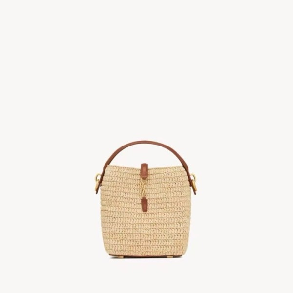 ❤입생로랑 여성 LE37 라피아 버킷백 - Saint Laurent Womens LE37 Raffia Bucket Bag - ysb5608x