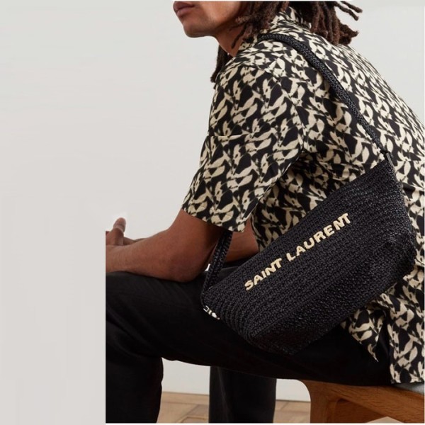 ❤입생로랑 남/녀 라피아  숄더백 - Saint Laurent Unisex Raffia Shoulder Bag - ysb5621x
