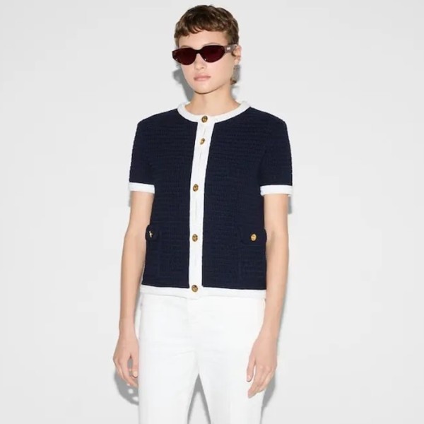 ❤구찌 여성 라운드 반팔 가디건 - Gucci Womens Round Cardigan - guc6626x