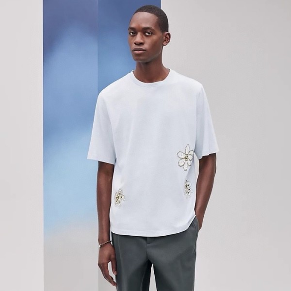 ❤에르메스 남성 라운드 반팔티 - Hermes Mens Round Tshirt - hec6639x