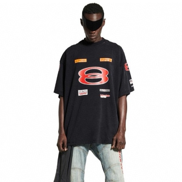 ❤발렌시아가 남성 라운드 반팔 티셔츠 - Balenciaga Mens Round Tshirt - bac6793x