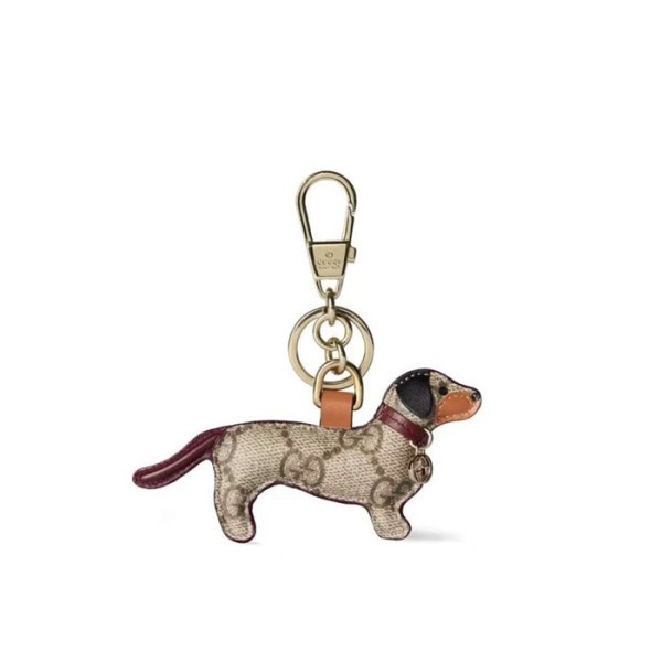 ❤구찌 남/녀 GG 엠블럼 캔버스 강아지 백 참 키체인 - Gucci Unisex Emblem Canvas Key Ring - acc5771x