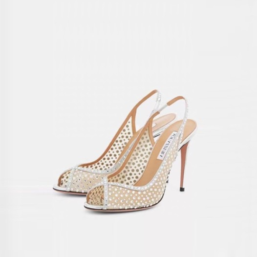 ❤아쿠아주라 여성 크리스탈 슬링백 - Aquazzura Womens Crystal Slingback - aqs5813x