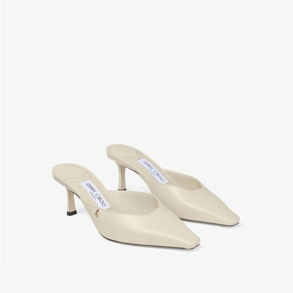 ❤지미추 여성 비비 65 리자드 프린트 가죽 뮬 - Jimmy Choo Womens Vivi 65 Lizard Print Leather Mules - jis5850x