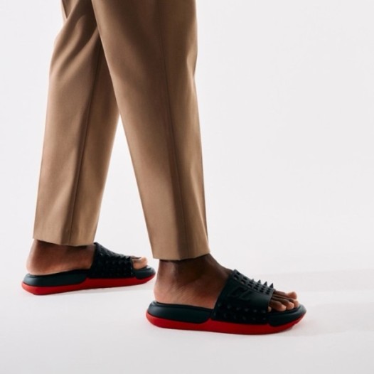 ❤크리스찬 루부탱 남성 스파이크 슬라이드 - Christian Loubutin Mens Spikes Slides - cls5867x