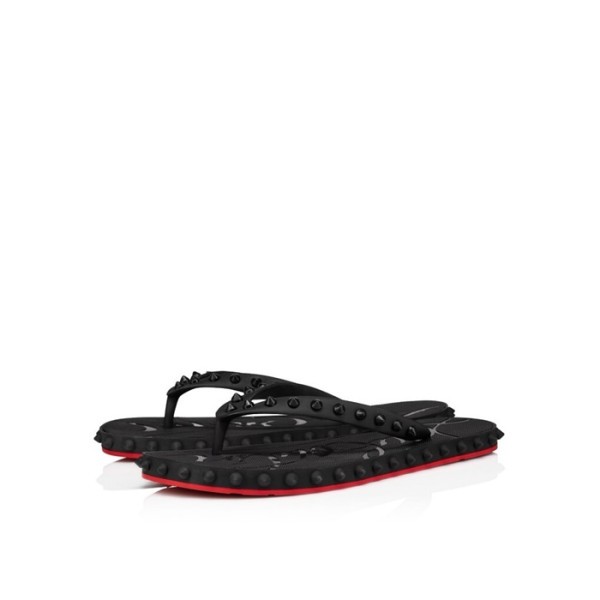 ❤크리스찬 루부탱 남성 스파이크 플립플랍 슬라이드 - Christian Loubutin Mens Spikes Flip Flop Slides - cls5868x