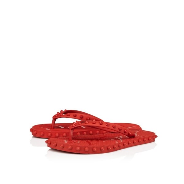 ❤크리스찬 루부탱 남성 스파이크 플립플랍 슬라이드 - Christian Loubutin Mens Spikes Flip Flop Slides - cls5870x